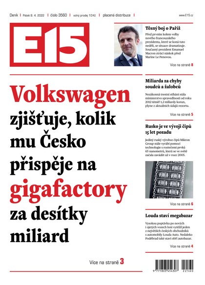 E-magazín E15 - 8.4.2022 - CZECH NEWS CENTER a. s.