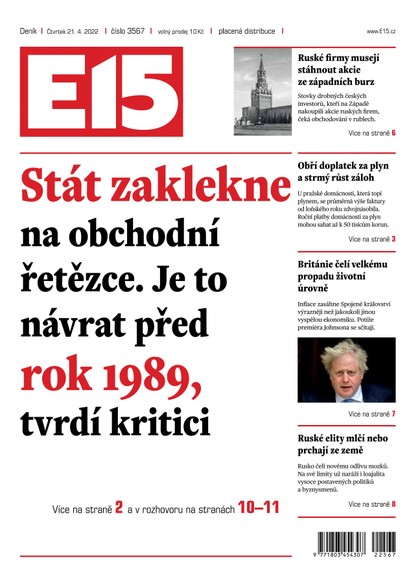 E-magazín E15 - 21.4.2022 - CZECH NEWS CENTER a. s.