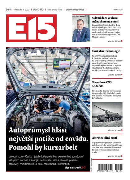 E-magazín E15 - 29.4.2022 - CZECH NEWS CENTER a. s.