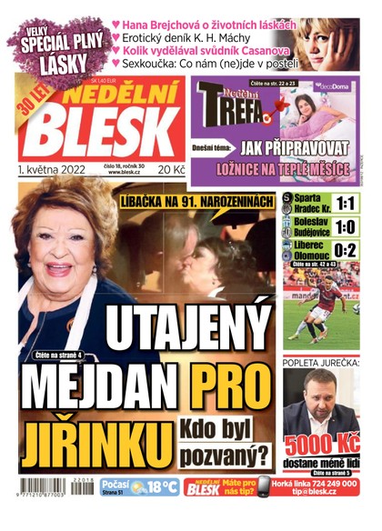 E-magazín Nedělní Blesk - 1.5.2022 - CZECH NEWS CENTER a. s.