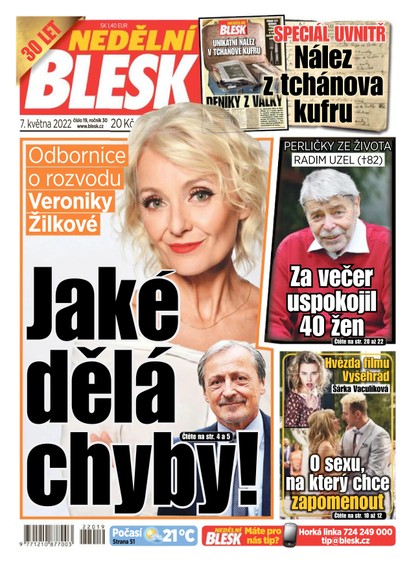 E-magazín Nedělní Blesk - 8.5.2022 - CZECH NEWS CENTER a. s.