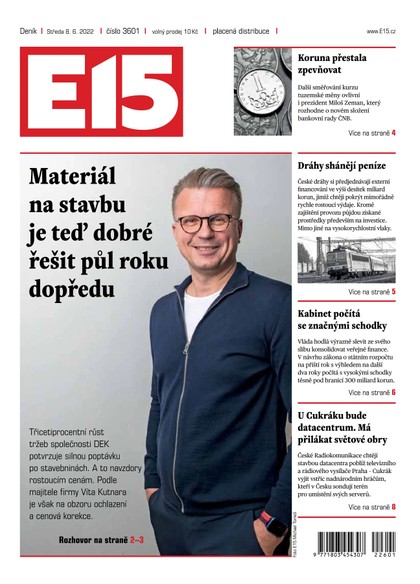 E-magazín E15 - 8.6.2022 - CZECH NEWS CENTER a. s.