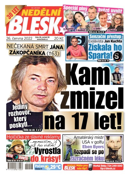 E-magazín NEDĚLNÍ BLESK - 26.6.2022 - CZECH NEWS CENTER a. s.