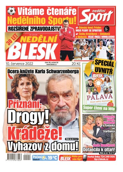 E-magazín NEDĚLNÍ BLESK - 10.7.2022 - CZECH NEWS CENTER a. s.