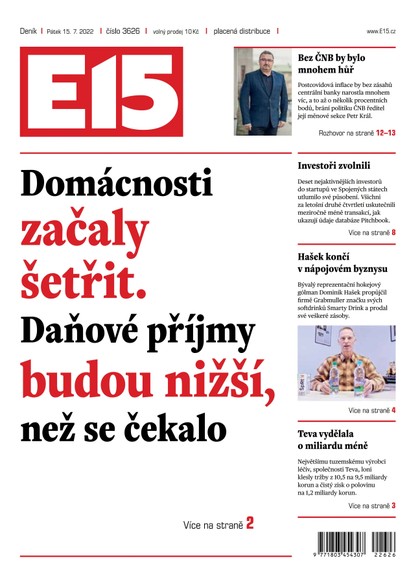 E-magazín E15 - 15.7.2022 - CZECH NEWS CENTER a. s.