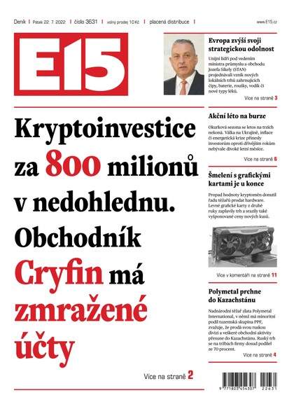 E-magazín E15 - 22.7.2022 - CZECH NEWS CENTER a. s.