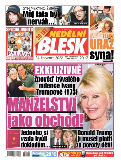 E-magazín NEDĚLNÍ BLESK - 24.7.2022 - CZECH NEWS CENTER a. s.