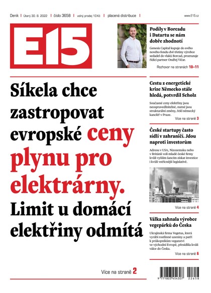 E-magazín E15 - 30.8.2022 - CZECH NEWS CENTER a. s.