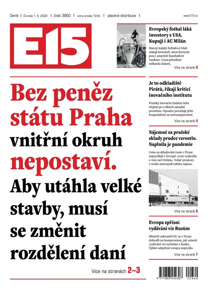 E-magazín E15 - 1.9.2022 - CZECH NEWS CENTER a. s.