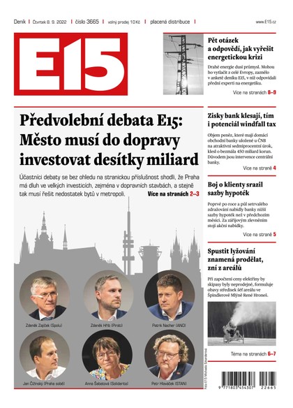 E-magazín E15 - 8.9.2022 - CZECH NEWS CENTER a. s.