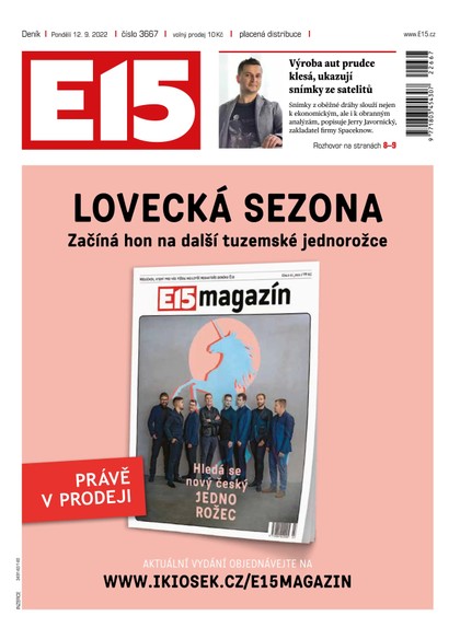 E-magazín E15 - 12.9.2022 - CZECH NEWS CENTER a. s.