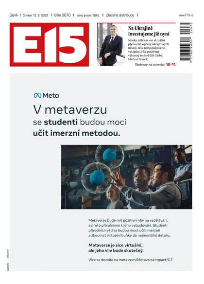 E-magazín E15 - 15.9.2022 - CZECH NEWS CENTER a. s.