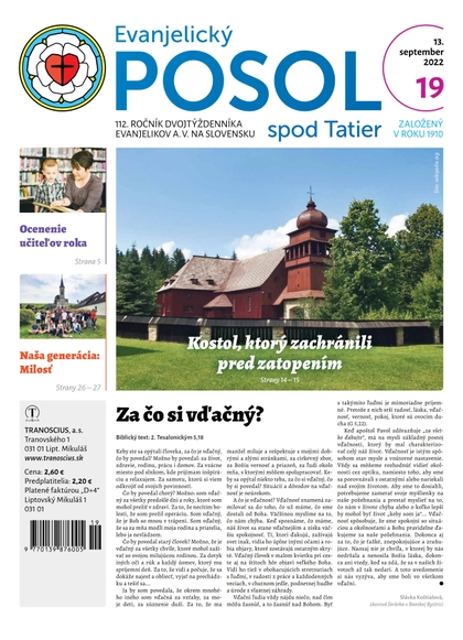 E-magazín Evanjelický POSOL spod Tatier 19-2022 - TRANOSCIUS a.s.