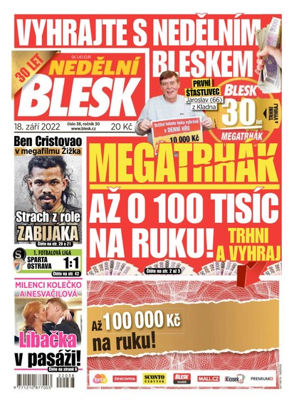 E-magazín NEDĚLNÍ BLESK - 18.9.2022 - CZECH NEWS CENTER a. s.