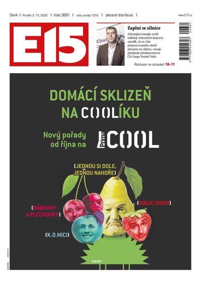 E-magazín E15 - 3.10.2022 - CZECH NEWS CENTER a. s.