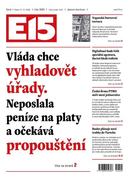 E-magazín E15 - 14.10.2022 - CZECH NEWS CENTER a. s.