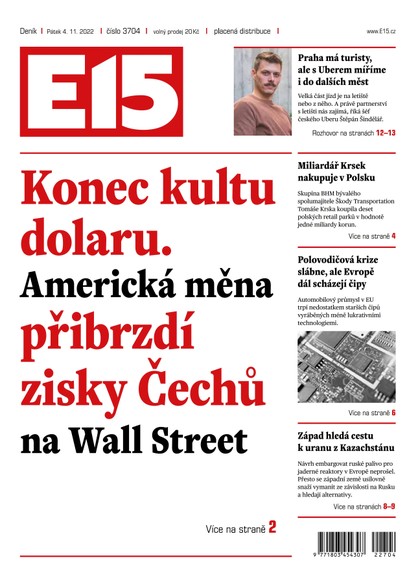 E-magazín E15 - 4.11.2022 - CZECH NEWS CENTER a. s.