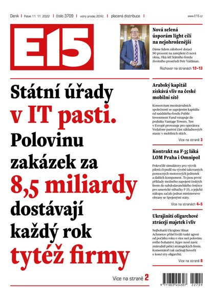 E-magazín E15 - 11.11.2022 - CZECH NEWS CENTER a. s.