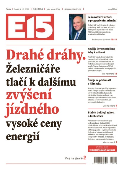 E-magazín E15 - 5.12.2022 - CZECH NEWS CENTER a. s.