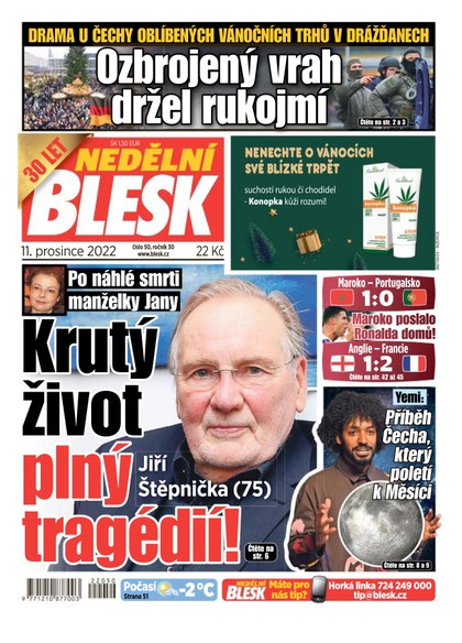 E-magazín Nedělní Blesk - 11.12.2022 - CZECH NEWS CENTER a. s.