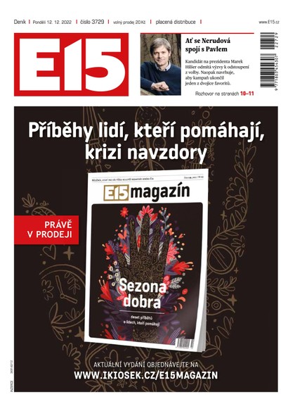 E-magazín E15 - 12.12.2022 - CZECH NEWS CENTER a. s.