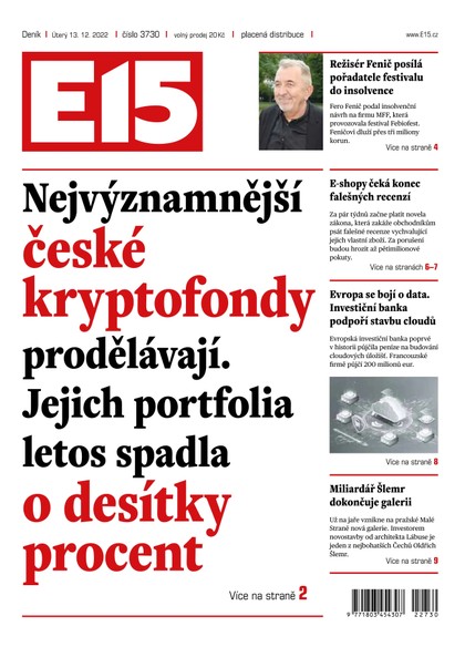 E-magazín E15 - 13.12.2022 - CZECH NEWS CENTER a. s.