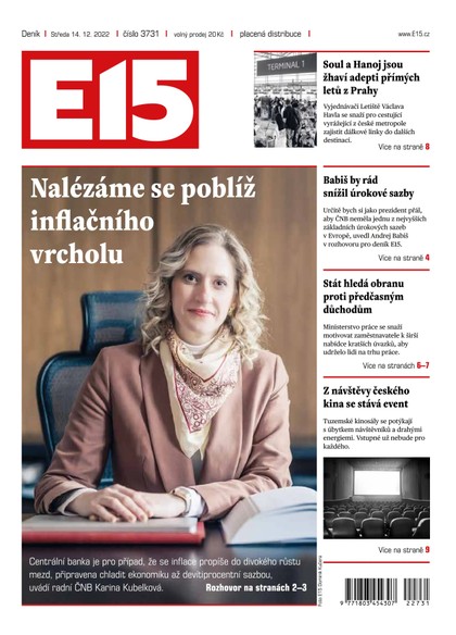 E-magazín E15 - 14.12.2022 - CZECH NEWS CENTER a. s.