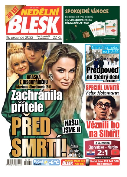 E-magazín Nedělní Blesk - 18.12.2022 - CZECH NEWS CENTER a. s.