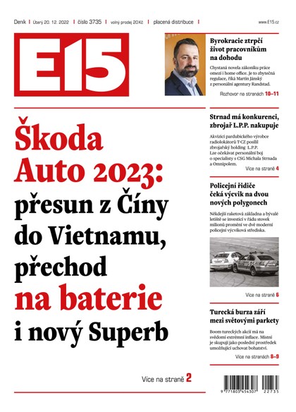 E-magazín E15 - 20.12.2022 - CZECH NEWS CENTER a. s.