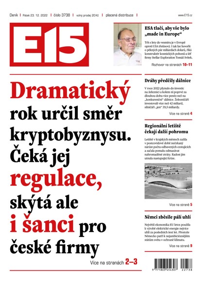 E-magazín E15 - 23.12.2022 - CZECH NEWS CENTER a. s.