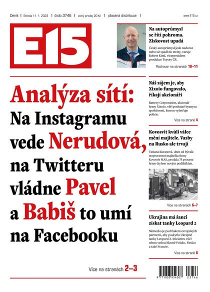 E-magazín E15 - 11.1.2023 - CZECH NEWS CENTER a. s.