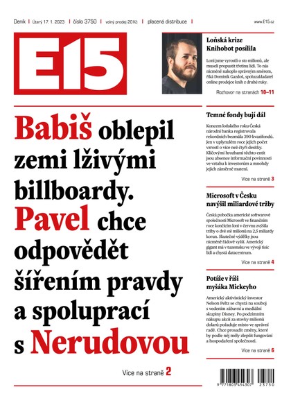 E-magazín E15 - 17.1.2023 - CZECH NEWS CENTER a. s.