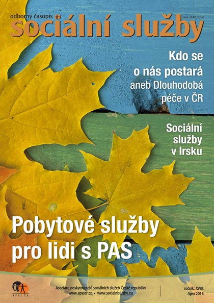 E-magazín Sociální služby 10/2016 - Asociace Poskytovatelů Sociálních Služeb