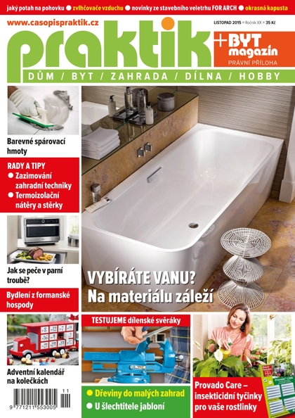 E-magazín PRAKTIK & příloha Byt magazín 11/2015 - Pražská vydavatelská společnost