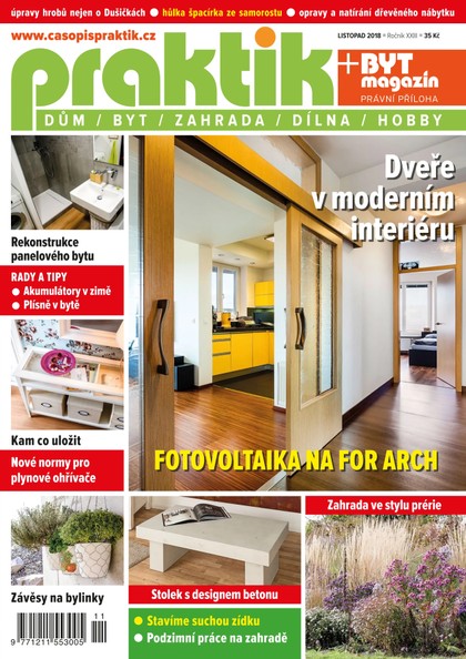 E-magazín PRAKTIK & příloha Byt magazín 11/2018 - Pražská vydavatelská společnost