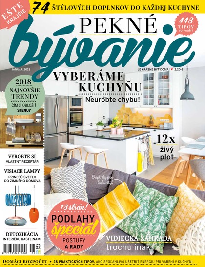 E-magazín Pekné bývanie 1/2018 - Hobby Media