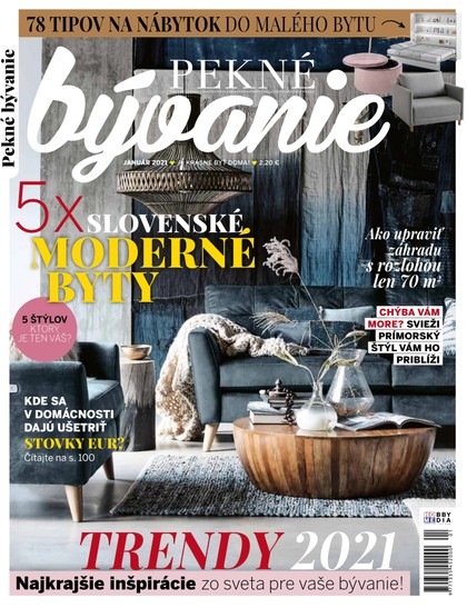 E-magazín Pekné bývanie 1/2021 - Hobby Media