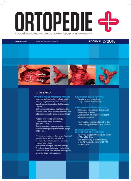 E-magazín Ortopedie 2/2018 - EEZY Publishing