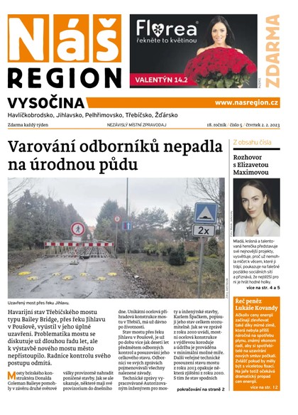 E-magazín Náš Region - Vysočina 5/2023 - A 11 s.r.o.