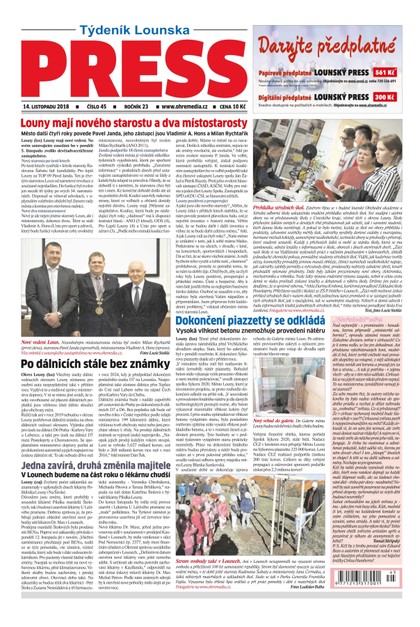 E-magazín Lounský press 45/2018 - Ohře Media