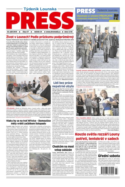 E-magazín Lounský press 37/2019 - Ohře Media