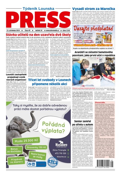 E-magazín Lounský press 45/2019 - Ohře Media