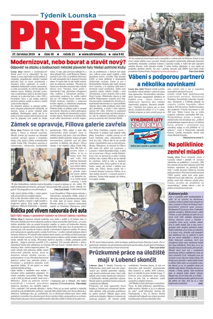 E-magazín Lounský press 30/2016 - Ohře Media
