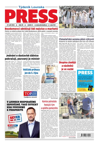 E-magazín Lounský press 39/2016 - Ohře Media