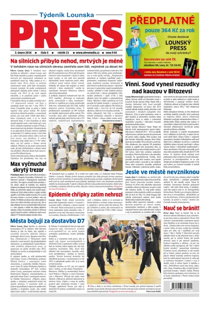 E-magazín Lounský press 5/2016 - Ohře Media