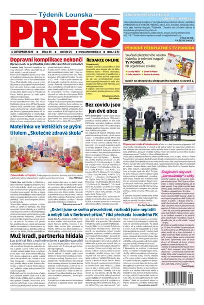 E-magazín Lounský press 44/2020 - Ohře Media