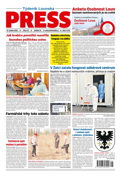 E-magazín Lounský press 16/2020 - Ohře Media