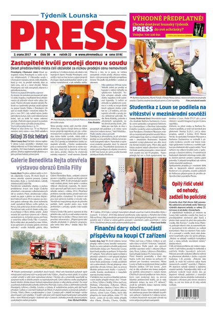 E-magazín Lounský press 30/2017 - Ohře Media