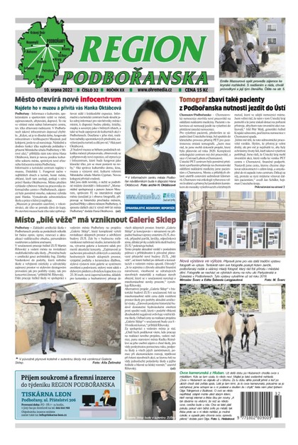 E-magazín Region Podbořanska 32/2022 - Ohře Media