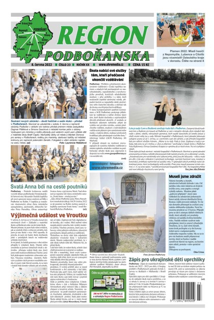 E-magazín Region Podbořanska 23/2022 - Ohře Media